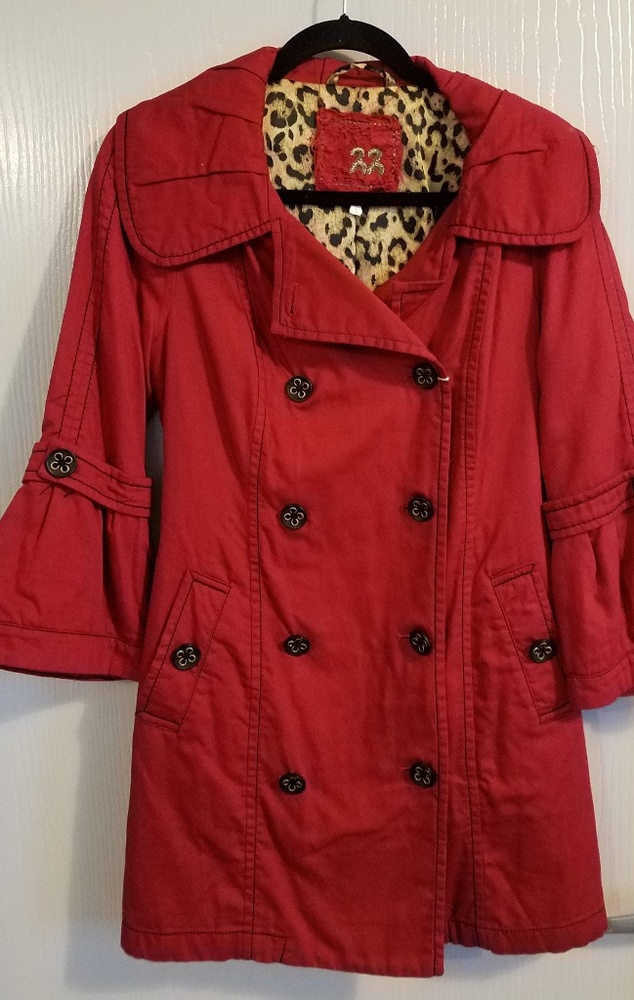 NEW Nordstrom red Peacoat jacket NEW with tag attached